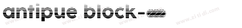 antipue block字体转换 antipue block字体转换